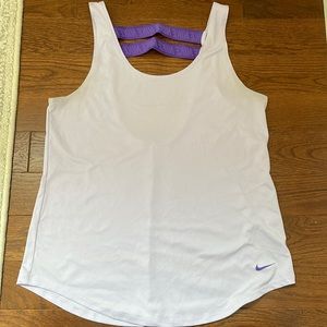Nike workout tank top in light purple